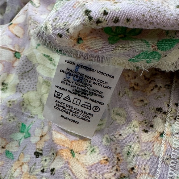 LOFT Floral Godet Pocket Shirtdress Size XL| Cottagecore floral patchwork - Picture 14 of 14